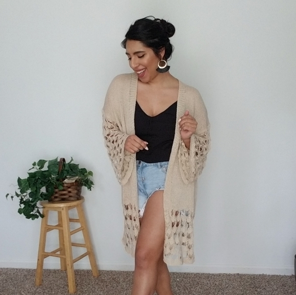 LAST ONE| BOHEMIAN MERMAID SAND CARDIGAN - Picture 2 of 7